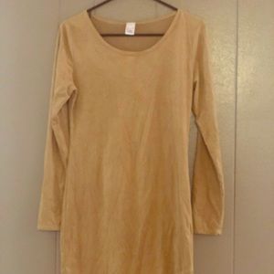 Tan Suede dress